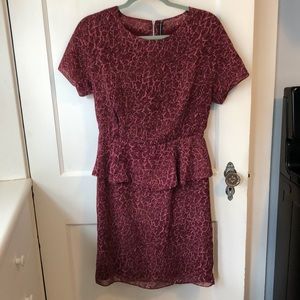 W118 by Walter Baker Peplum Short Sleeve Dress